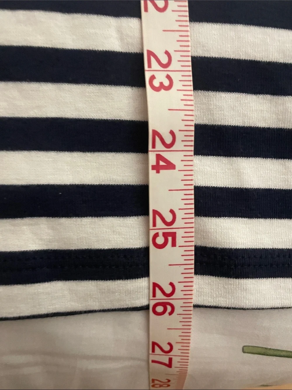 J. Crew Navy and White Striped Crewneck Tank